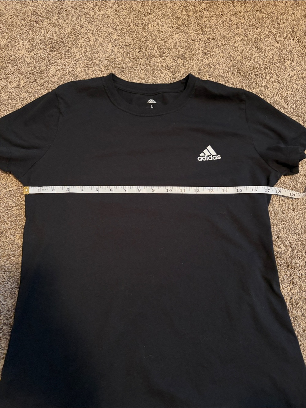 Adidas Black Crew Neck Short Sleeve Golf Tee Large - Picture 6 of 7